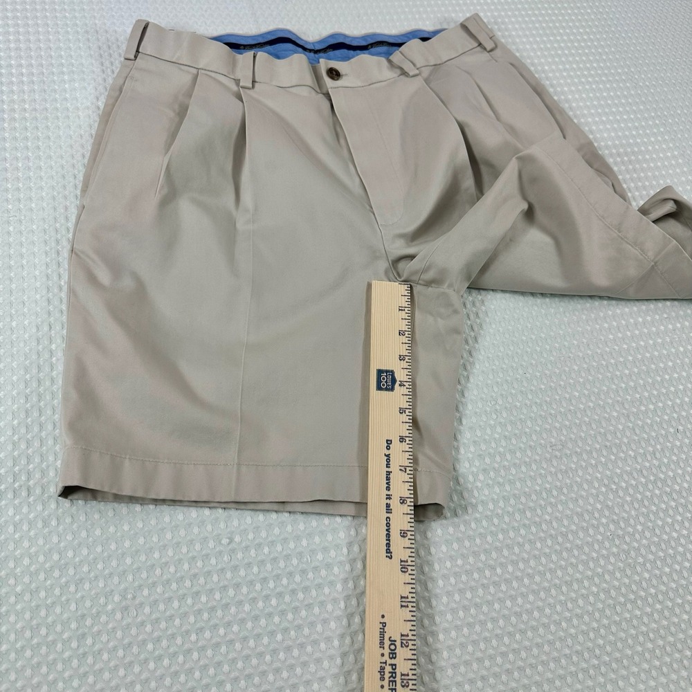 Brooks Brothers‎ Advantage Chino Mens Shorts W35 Pleated Flat Light Weight READ - Picture 8 of 12